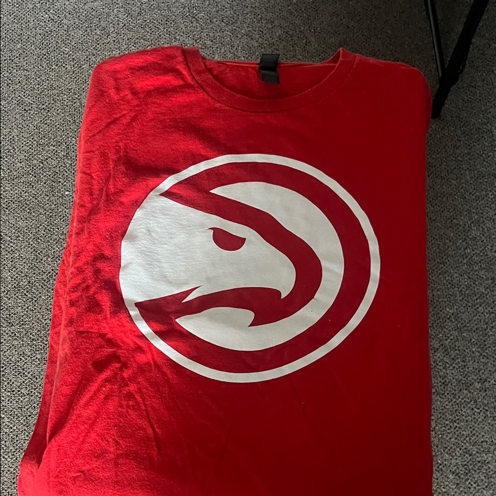 Gildan Red Tee with Bold White Graphic